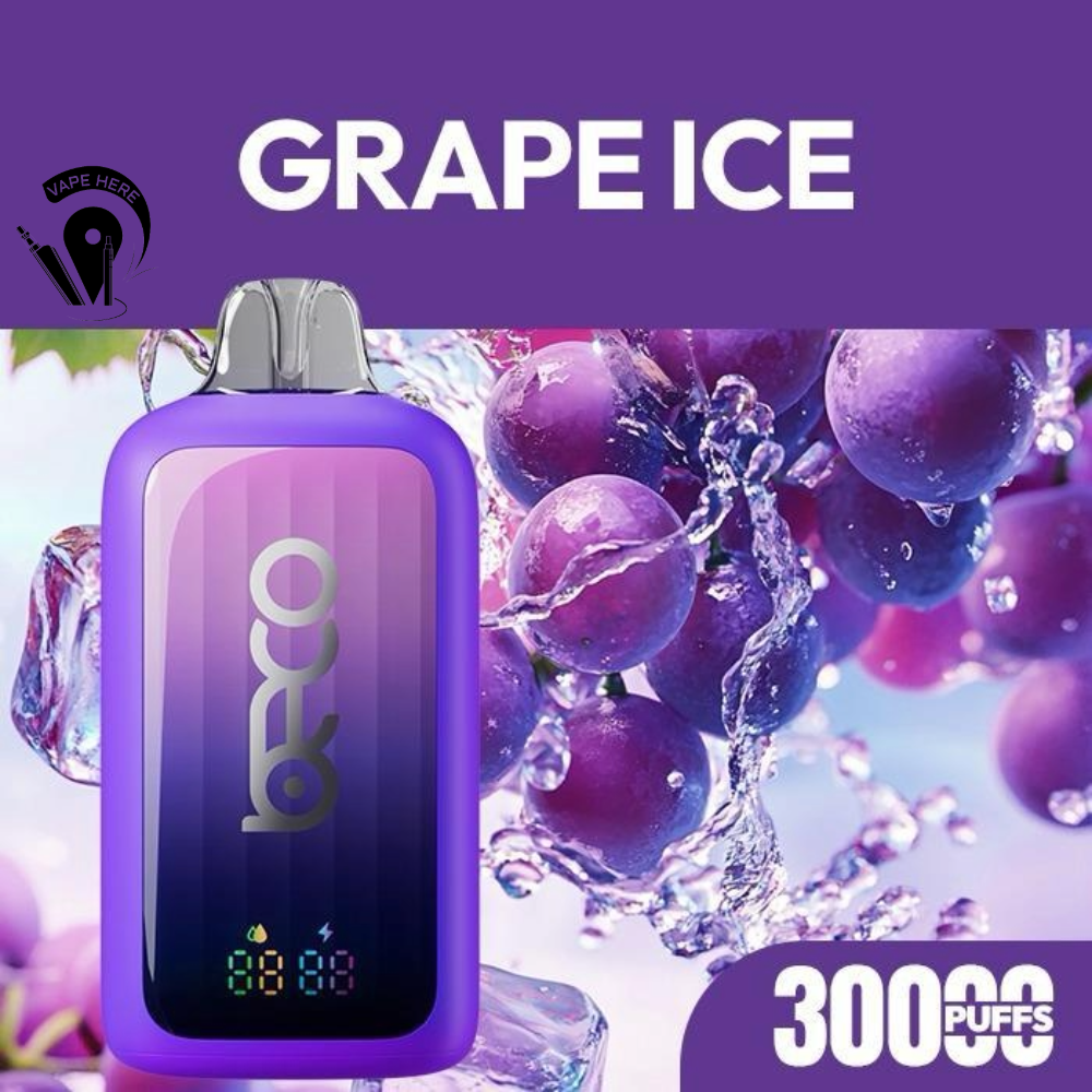 BECO POP 30K PUFFS DISPOSABLE VAPE (20mg) Grape Ice UAE Sharjah