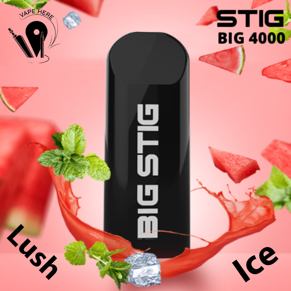 BIG STIG 4000 Puffs Disposable Pod Device By VGOD Lush Ice UAE Dubai 