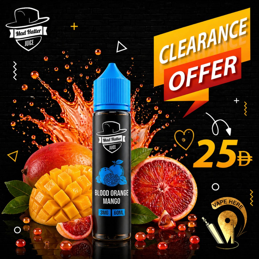 BLOOD ORANGE MANGO - E-LIQUIDS 60ML / MAD HATTER Ajman, UAE