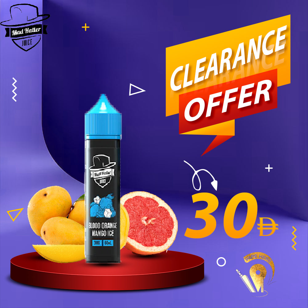 BLOOD ORANGE MANGO ICE - E-LIQUIDS 60ML / MAD HATTER UAE DUBAI