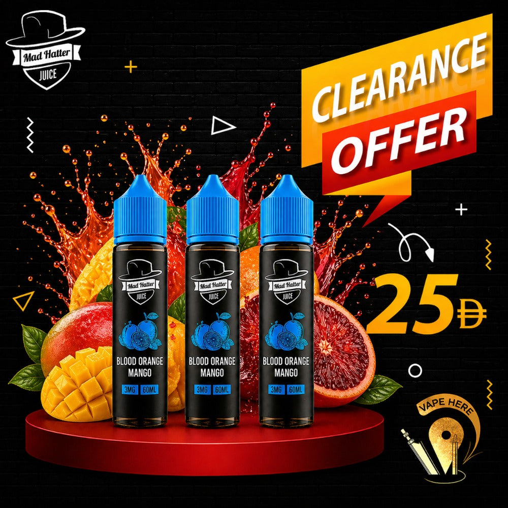BLOOD ORANGE MANGO ICE - E-LIQUIDS 60ML / MAD HATTER  Al ain , UAE