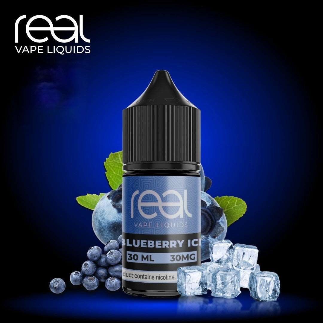 BLUEBERRY ICE - REAL VAPE SALTNIC 30ml - Vape Here Store