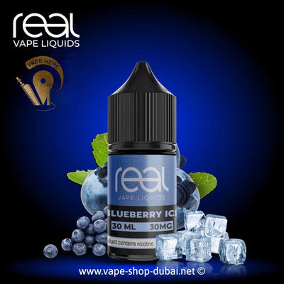 BLUEBERRY ICE - REAL VAPE SALTNIC 30ml - Vape Here Store