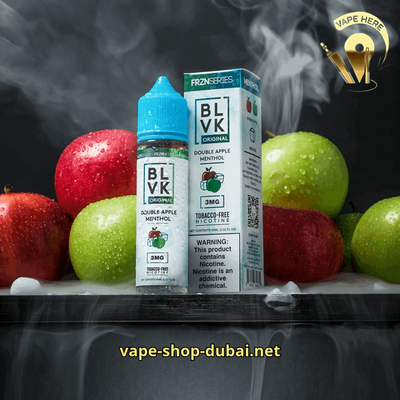 BLVK DOUBLE APPLE MENTHOL E-liquids 60ml – BLVK SERIES UAE Dubai