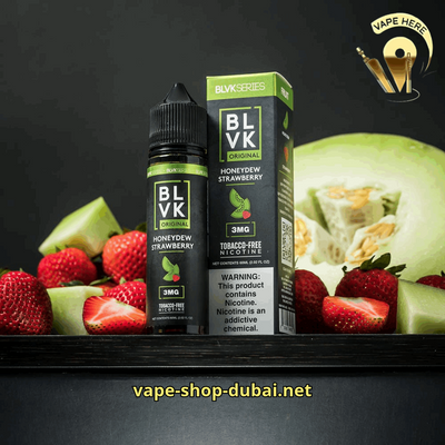 BLVK HONEYDEW STRAWBERRY E-liquids 60ml – BLVK SERIES UAE Dubai