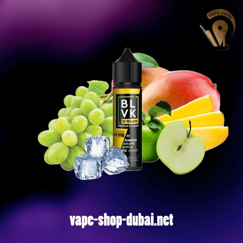 BLVK MANGO GRAPE APPLE ICE E-Liquids 60ml - BLVK YELLOW SERIES - Vape Here Store
