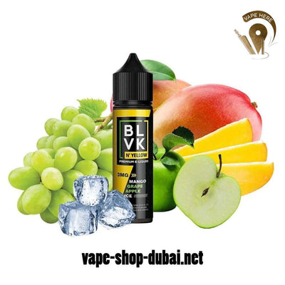 BLVK MANGO GRAPE APPLE ICE E-Liquids 60ml - BLVK YELLOW SERIES - Vape Here Store