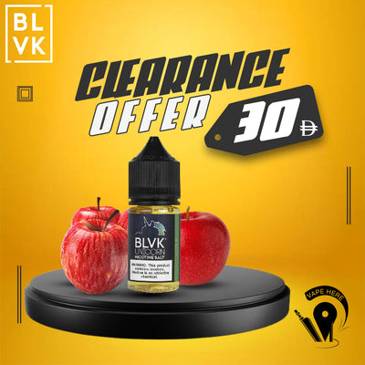 BLVK APPLE SaltNic 30ml - BLVK UNICORN SERIES UAE DUBAI