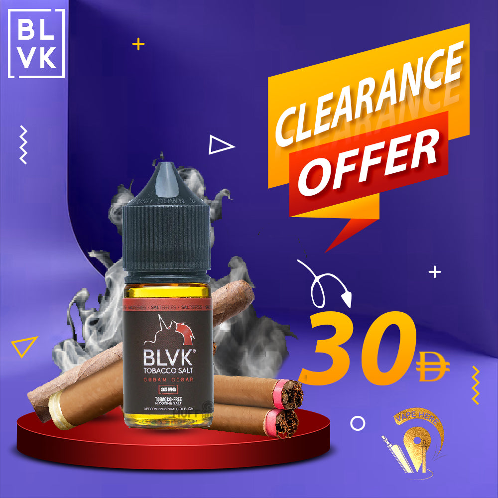 BLVK CUBAN CIGAR SaltNic 30ml - BLVK UNICORN SERIES UAE ABU DHABI