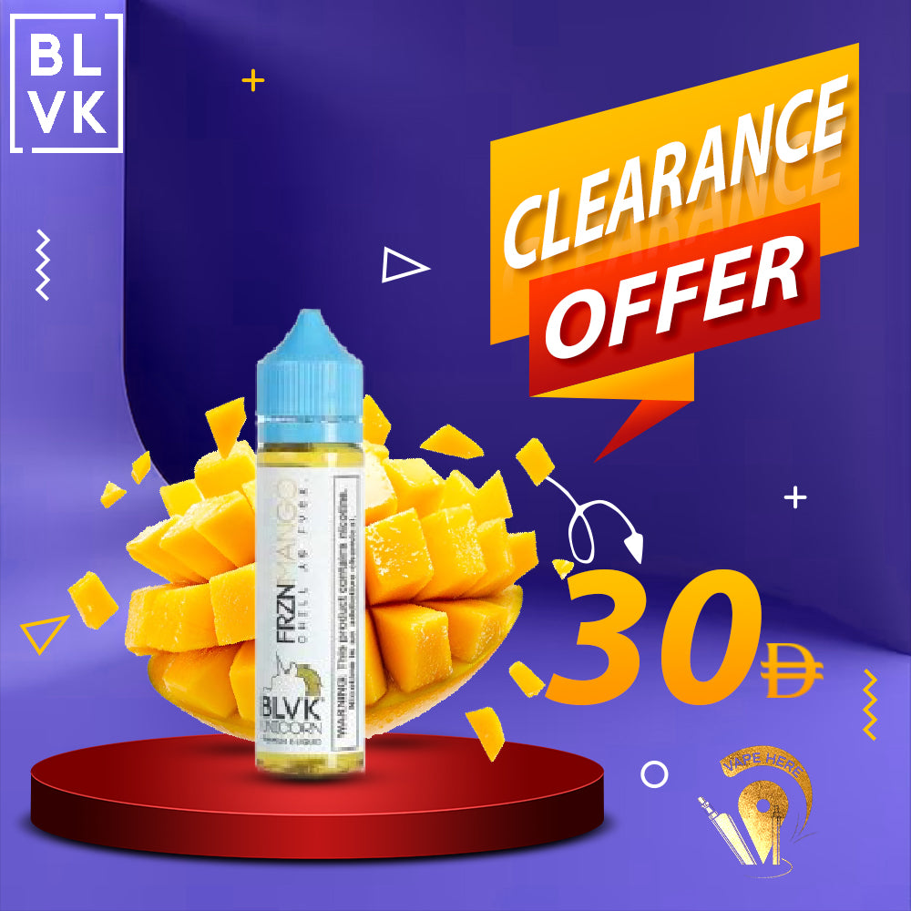 BLVK FRZN MANGO E-liquids 60ml - BLVK UNICORN SERIES UAE ABU DHABHI