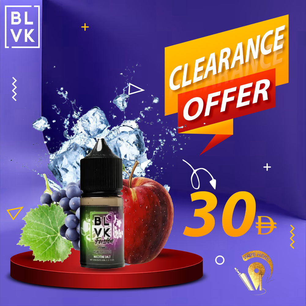 BLVK GRAPE APPLE ICE SaltNic 30ml - BLVK FUSION SERIES UAE SHARJAH