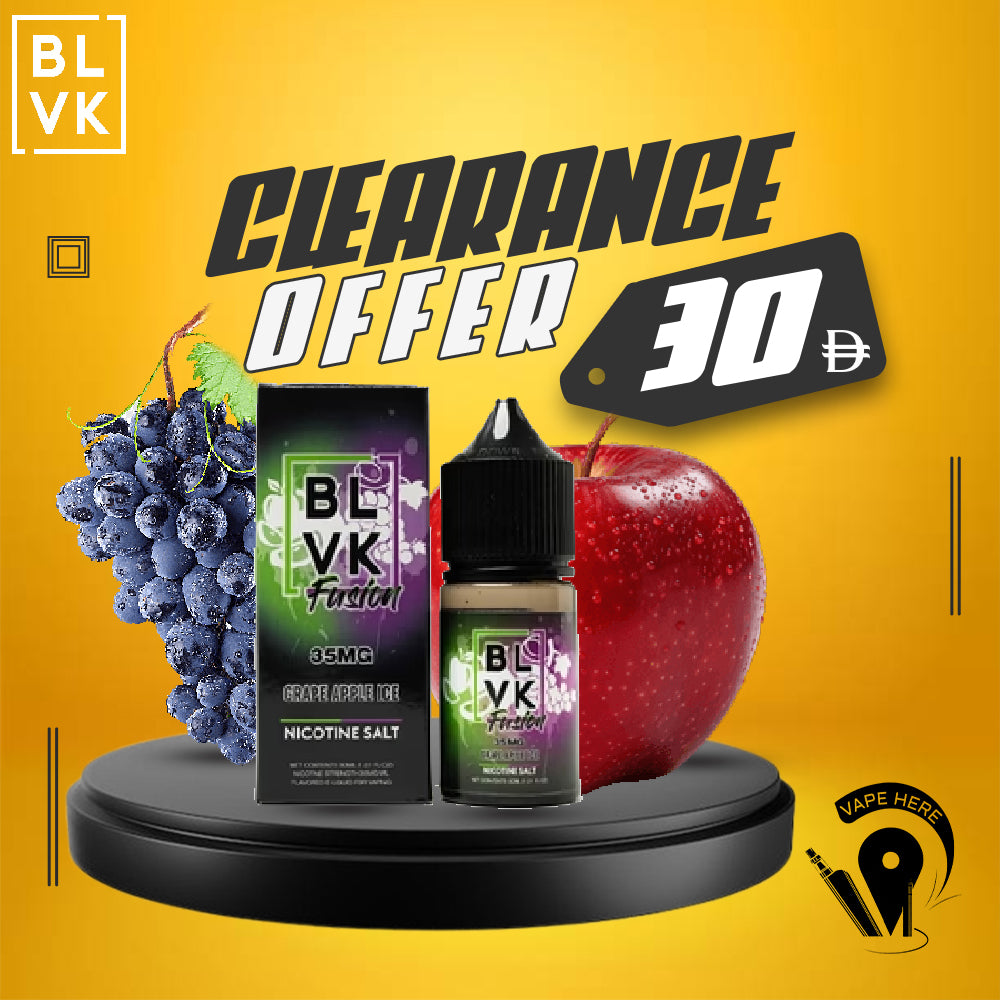 BLVK GRAPE APPLE ICE SaltNic 30ml - BLVK FUSION SERIES UAE AL AIN