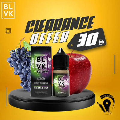 BLVK GRAPE APPLE ICE SaltNic 30ml - BLVK FUSION SERIES UAE AL AIN
