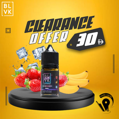 BLVK ICED BERRY BANANA SaltNic 30ml - BLVK PINK SERIES UAE ABU DHABI
