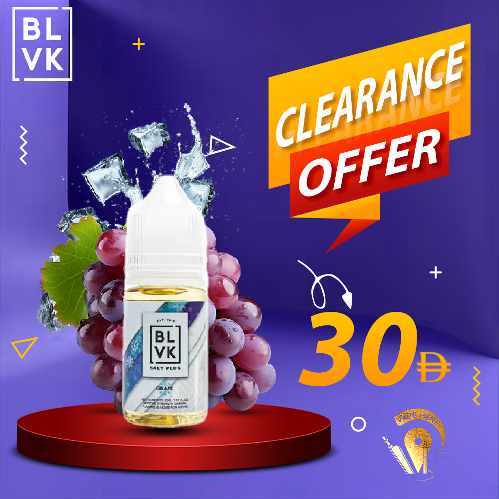 BLVK ICE GRAPE SaltNic 30ml - BLVK PLUS SERIES UAE AL AIN