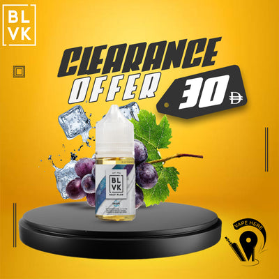 BLVK ICE GRAPE SaltNic 30ml - BLVK PLUS SERIES UAE ABU DHABI