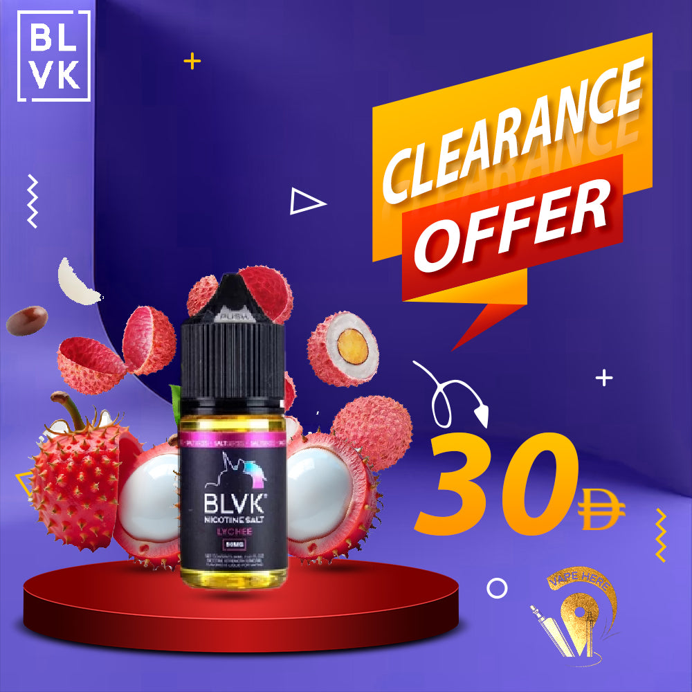 BLVK LYCHEE SlatNic 30ml - BLVK UNICORN SERIES UAE AJMAN
