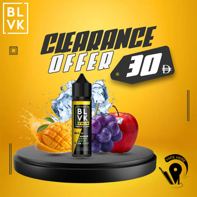 BLVK MANGO GRAPE APPLE ICE E-Liquids 60ml - BLVK YELLOW SERIES UAE AJMAN