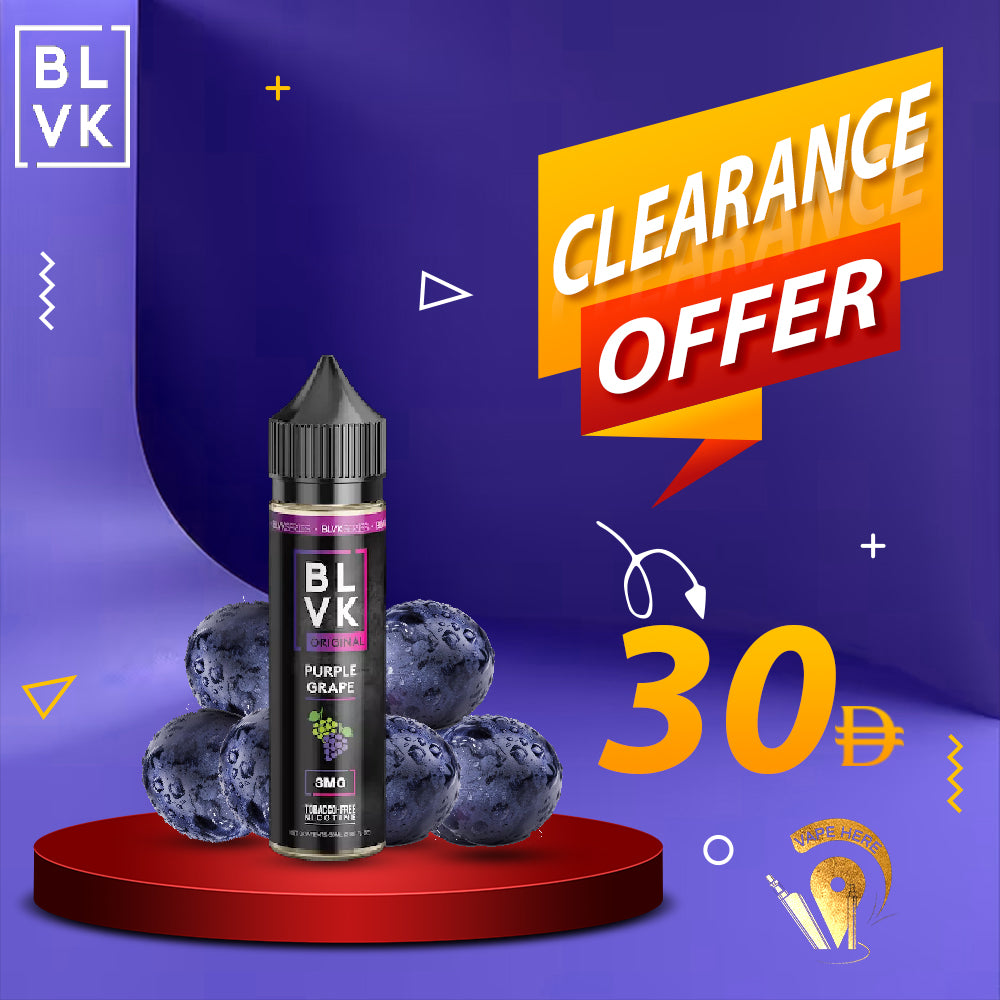 BLVK PURPLE GRAPE E-liquids 60ml - BLVK SERIES UAE DUBAI