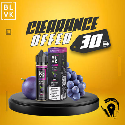 BLVK PURPLE GRAPE E-liquids 60ml - BLVK SERIES UAE AJMAN
