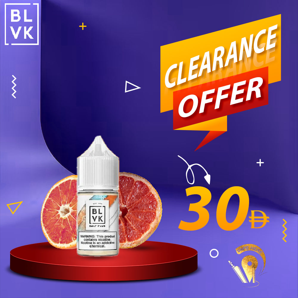 BLVK RED ORANGE ICE SaltNic 30ml - BLVK PLUS SERIES UAE DUBAI
