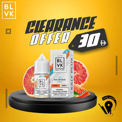 BLVK RED ORANGE ICE SaltNic 30ml - BLVK PLUS SERIES UAE RAS AL KHAIMA
