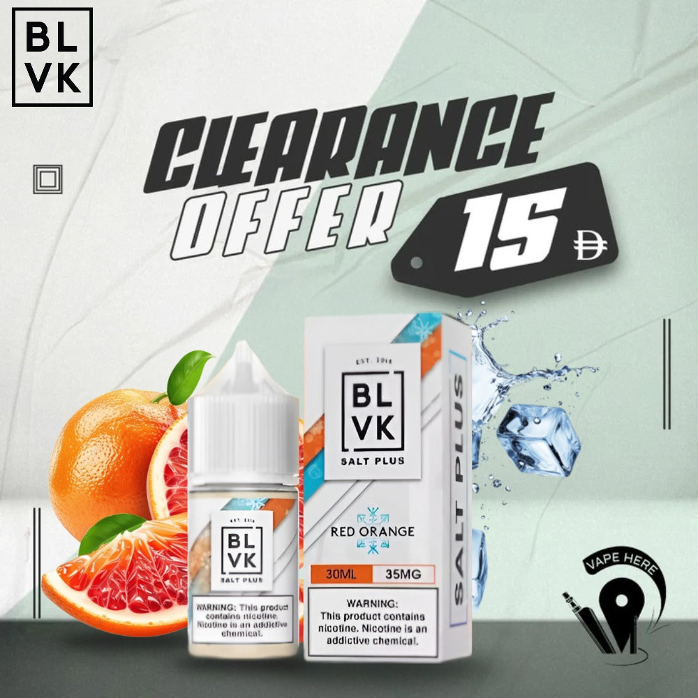 BLVK RED ORANGE ICE SaltNic 30ml - BLVK PLUS SERIES Dubai, UAE