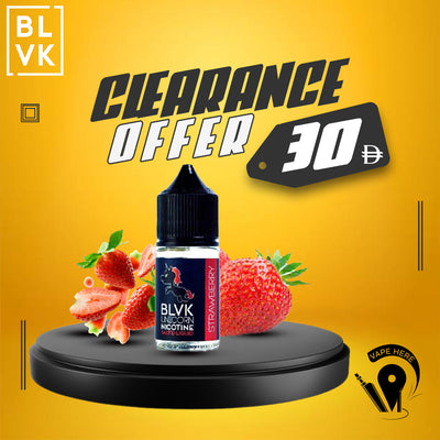 BLVK STRAWBERRY SaltNic 30ml - BLVK UNICORN SERIES UAE DUBAI
