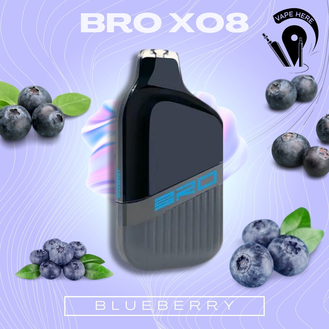 BRO X08 Disposable Vape 4500 PUFFS 20MG Blueberry UAE Al Ain