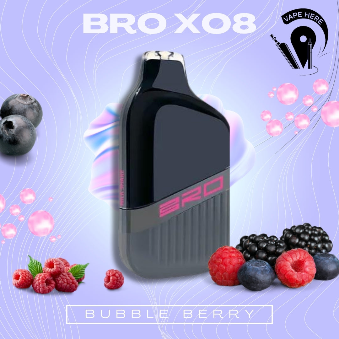 BRO X08 Disposable Vape 4500 PUFFS 20MG Bubble Berry UAE Ajman