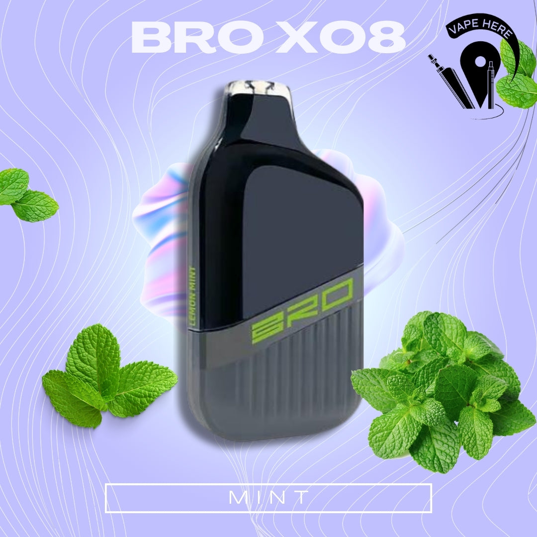 BRO X08 Disposable Vape 4500 PUFFS 20MG Mint UAE Abu Dhabi