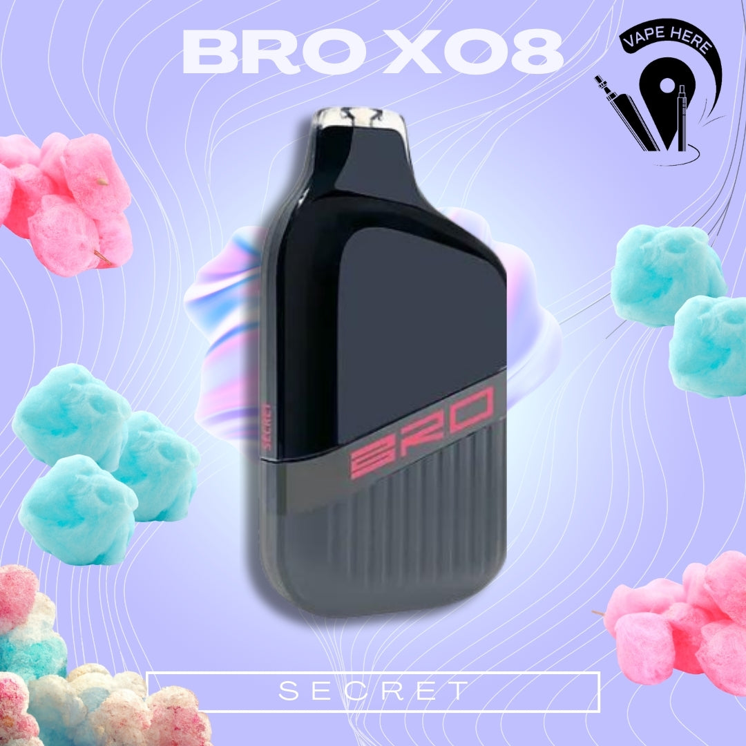 BRO X08 Disposable Vape 4500 PUFFS 20MG Secret UAE Ajman