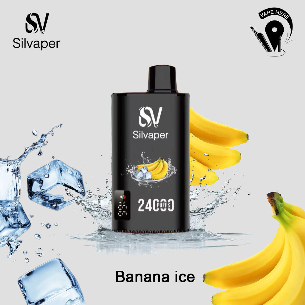 SILVAPER 24000 PUFFS DISPOSABLE VAPE Banana ice UAE Ajman & Sharja