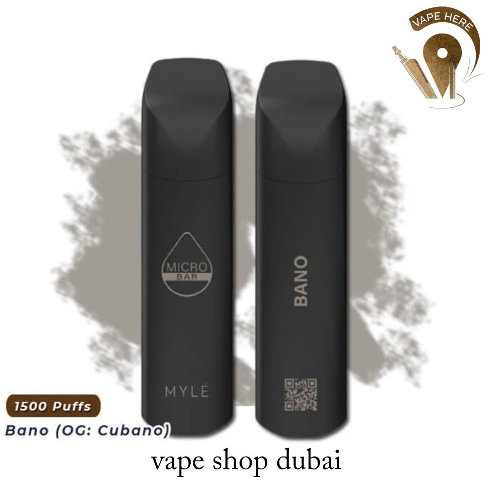 MYLE MICRO BAR 1500 PUFFS Bano DISPOSABLE VAPE (20mg) UAE Ajman