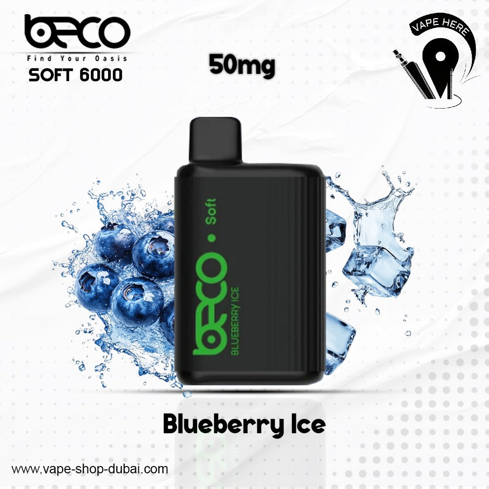 BECO SOFT 6000 Puffs Disposable Vape (Non-Rechargeable)- 20 & 50mg Ajman, UAE