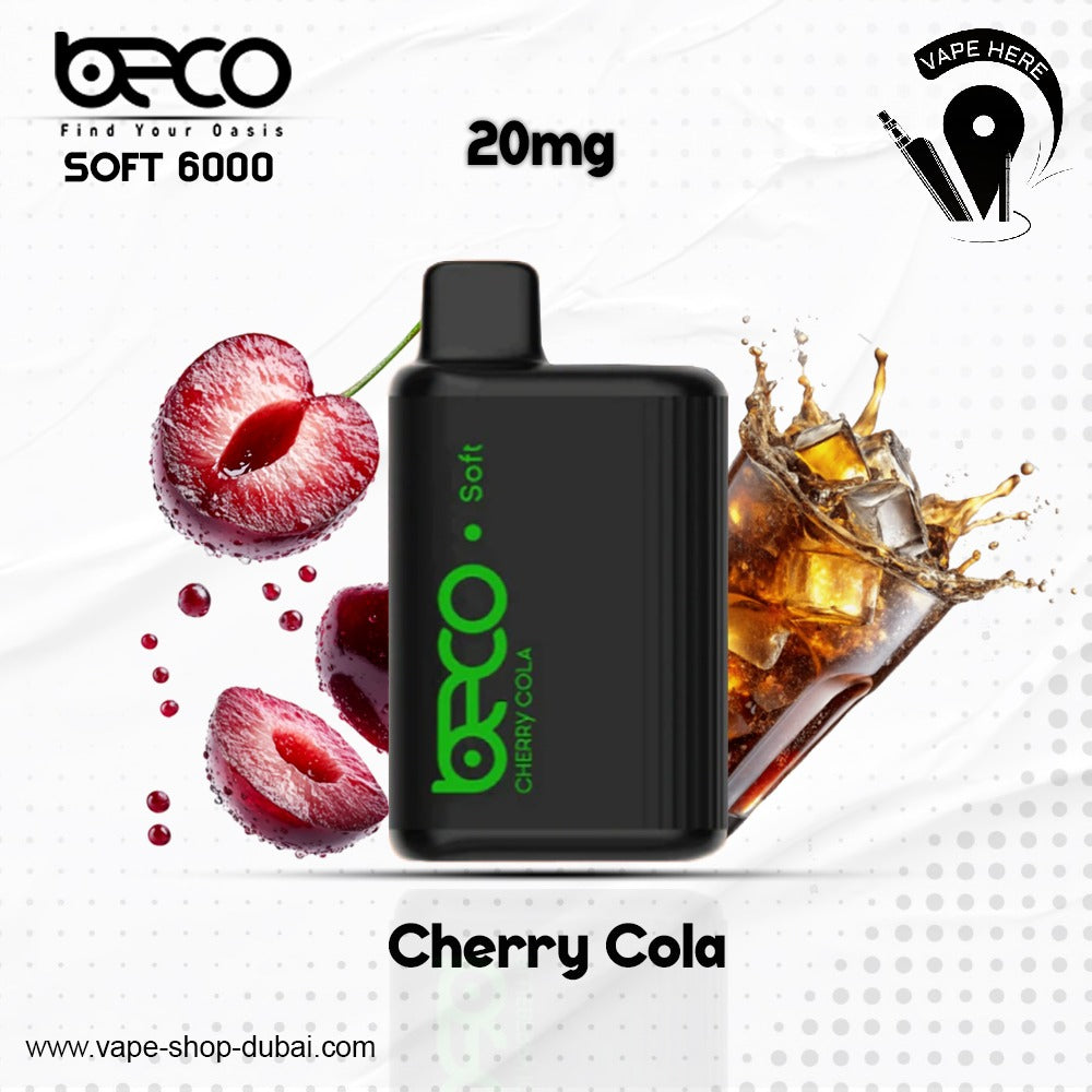 BECO SOFT 6000 Puffs Disposable Vape (Non-Rechargeable)- 20 & 50mg Ajman, UAE