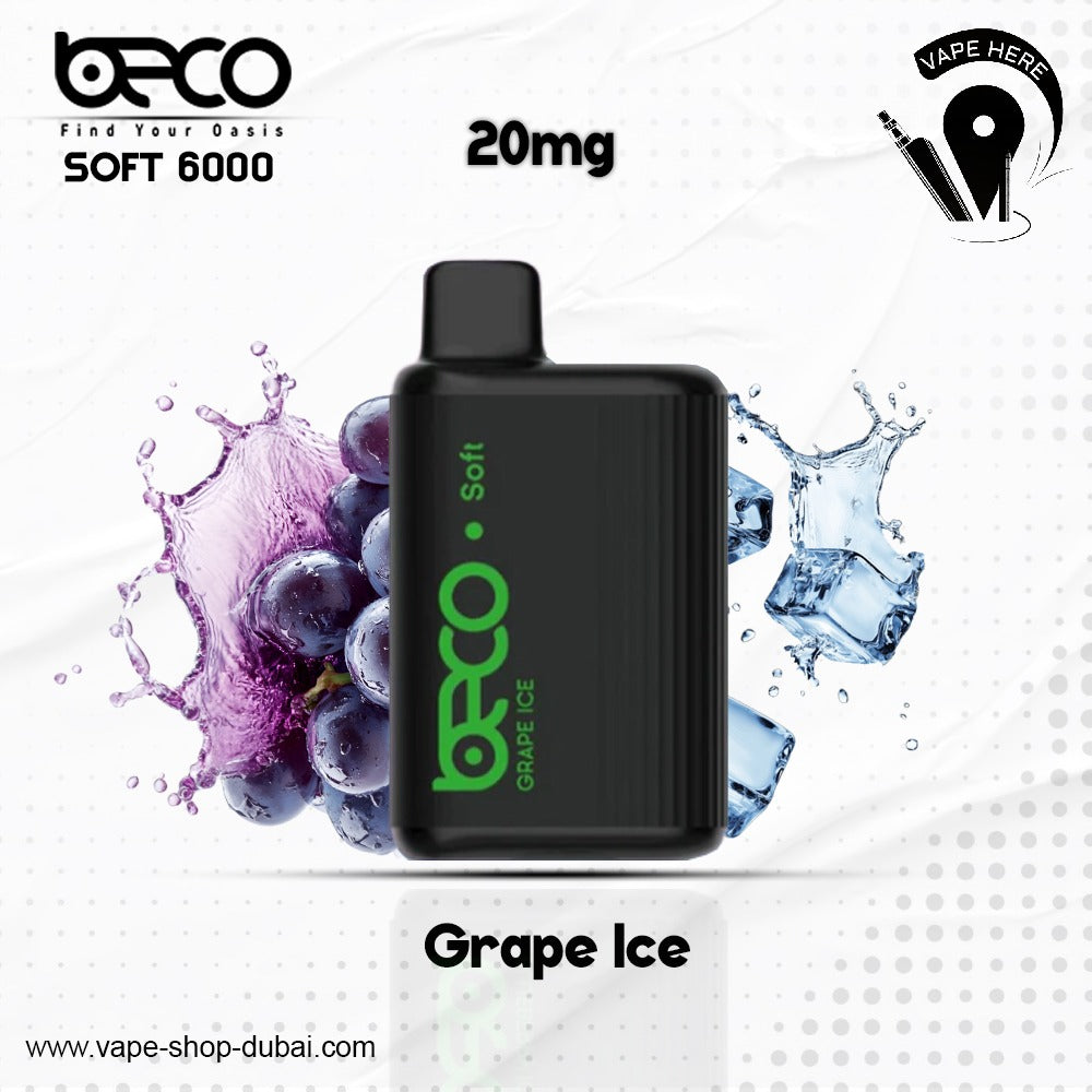 BECO SOFT 6000 Puffs Disposable Vape (Non-Rechargeable)- 20 & 50mg Ajman, UAE