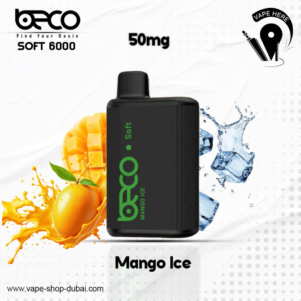 BECO SOFT 6000 Puffs Disposable Vape (Non-Rechargeable)- 20 & 50mg Dubai, UAE