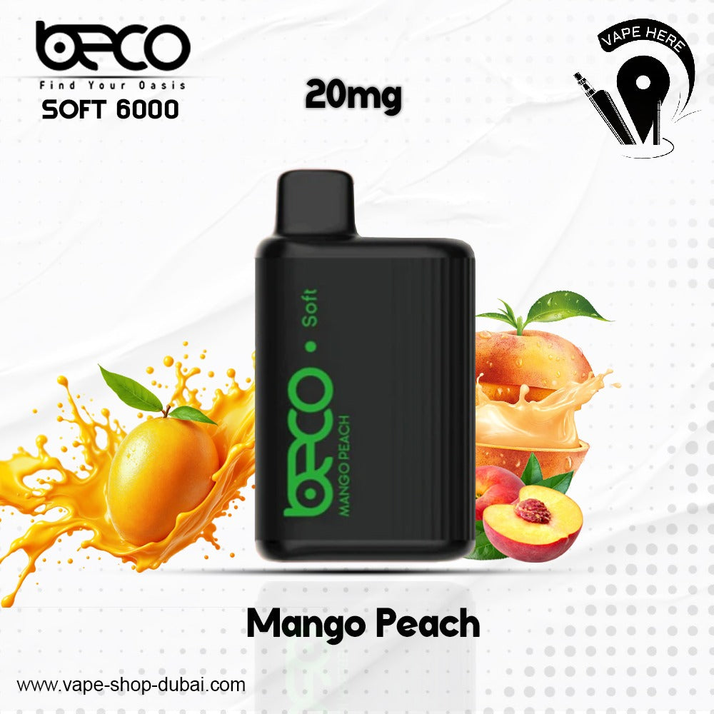 BECO SOFT 6000 Puffs Disposable Vape (Non-Rechargeable)- 20 & 50mg Ras al khaimah