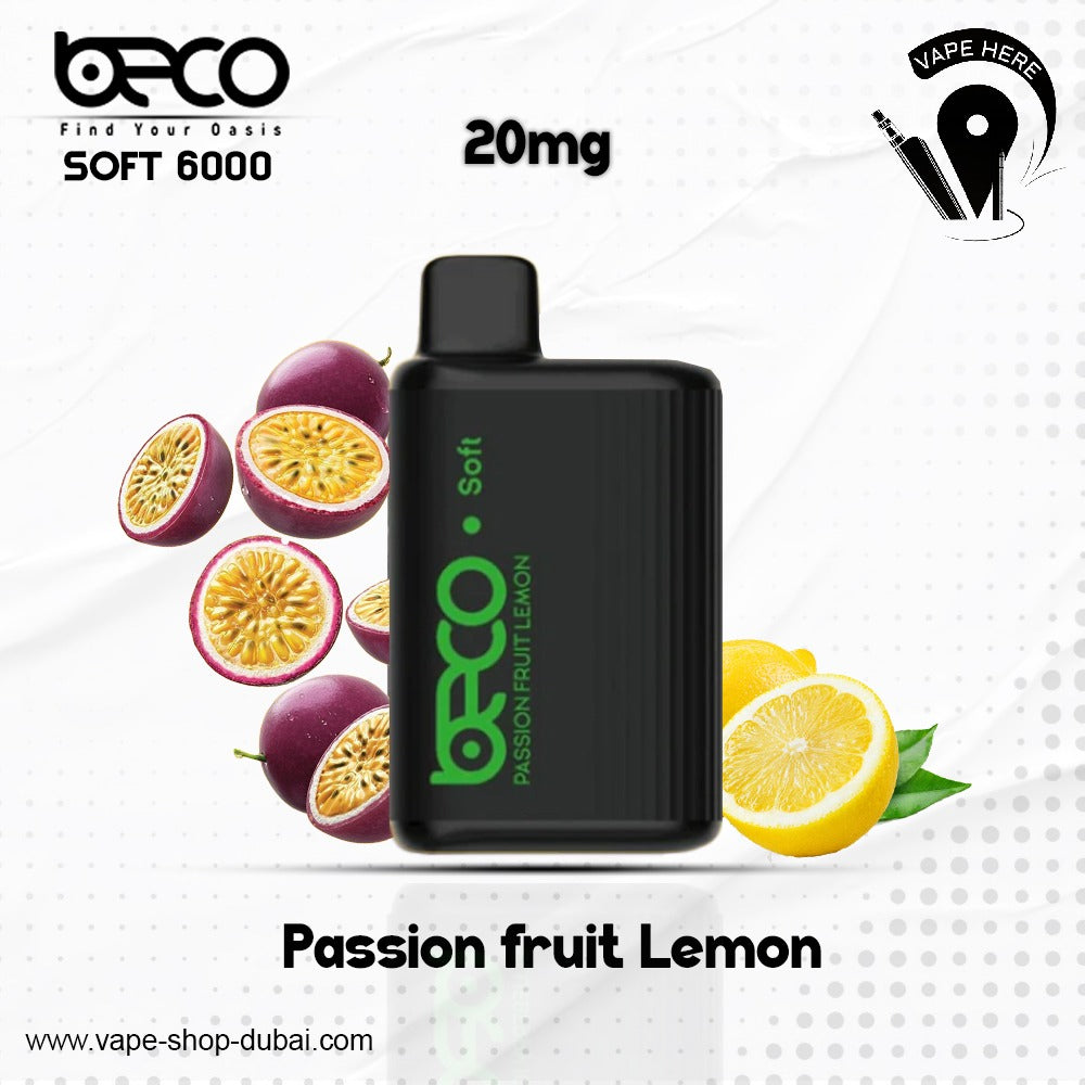 BECO SOFT 6000 Puffs Disposable Vape (Non-Rechargeable)- 20 & 50mg Sharjah, UAE
