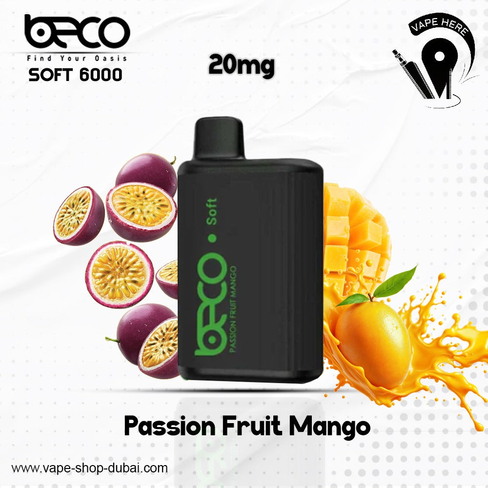 BECO SOFT 6000 Puffs Disposable Vape (Non-Rechargeable)- 20 & 50mg Ajman, UAE