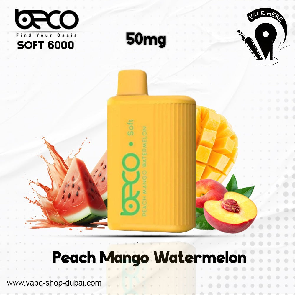 BECO SOFT 6000 Puffs Disposable Vape (Non-Rechargeable)- 20 & 50mg Abu Dhabi, UAE