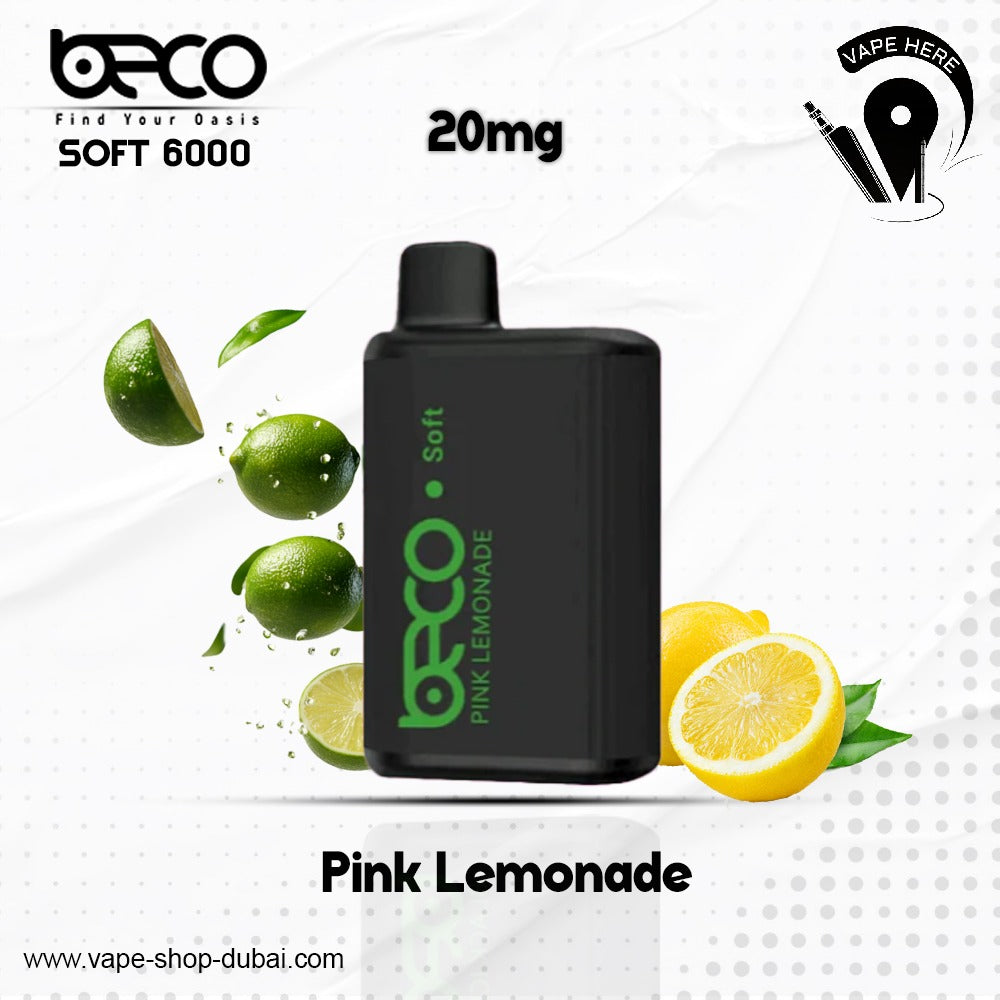 BECO SOFT 6000 Puffs Disposable Vape (Non-Rechargeable)- 20 & 50mg Sharjah, UAE