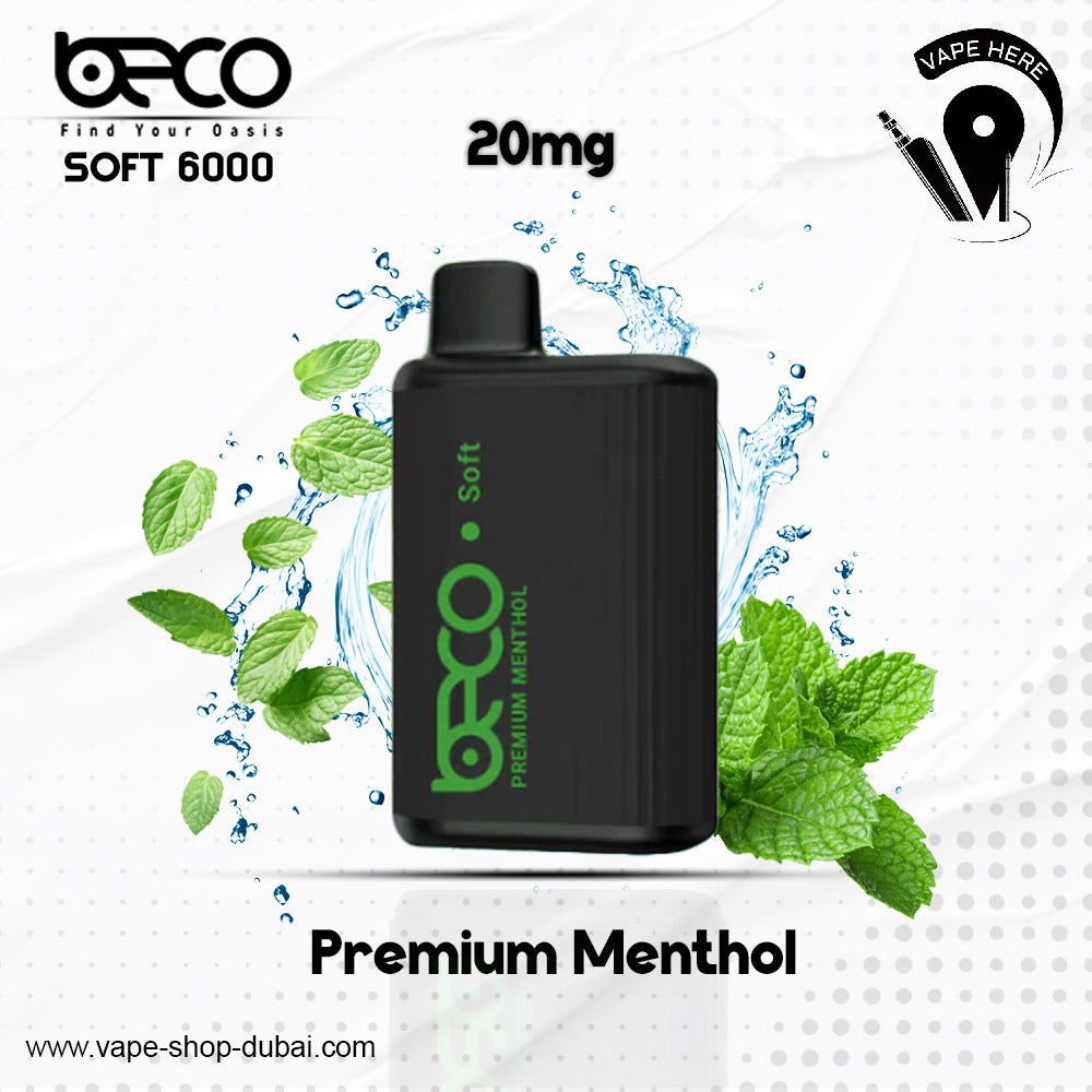 BECO SOFT 6000 Puffs Disposable Vape (Non-Rechargeable)- 20 & 50mg Umm al quwain, UAE