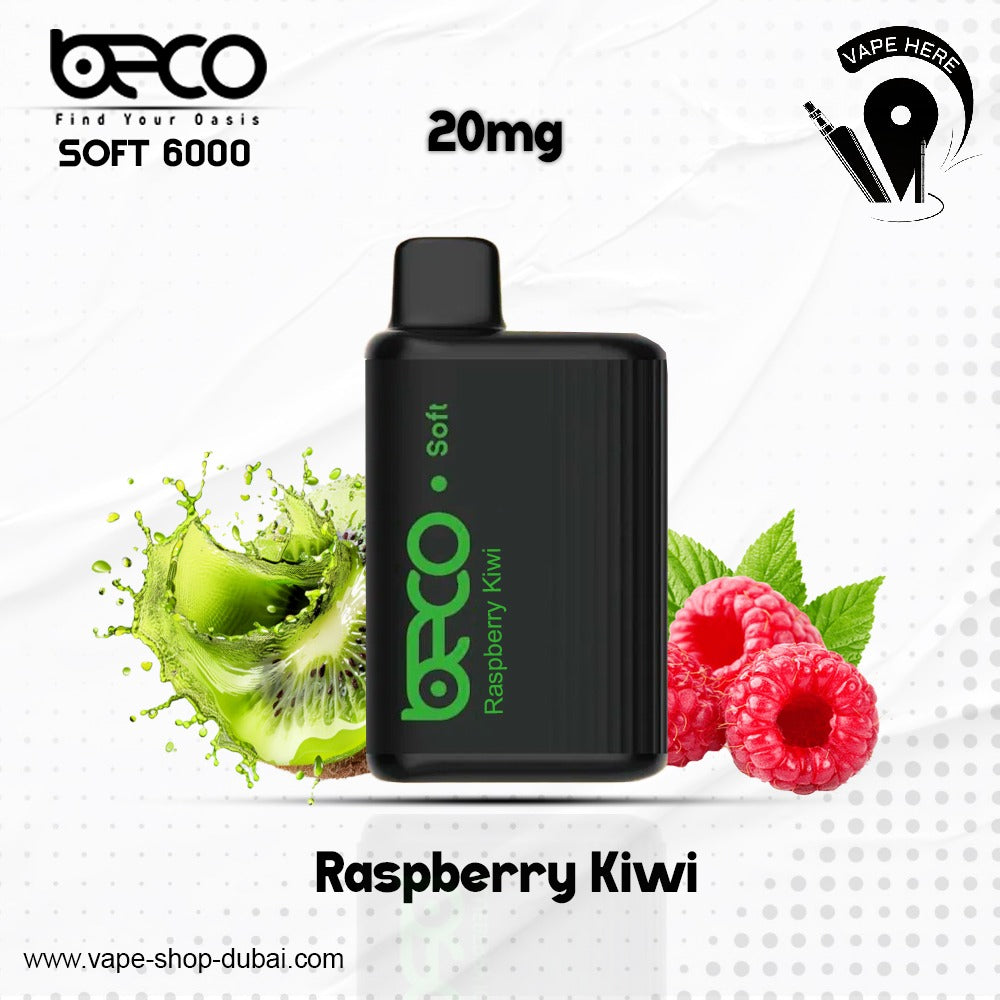 BECO SOFT 6000 Puffs Disposable Vape (Non-Rechargeable)- 20 & 50mg Ajman UAE