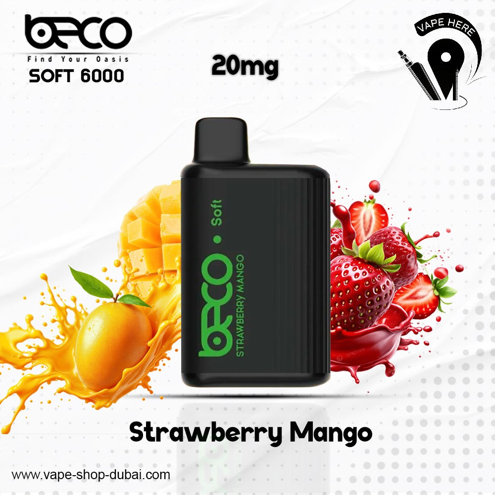 BECO SOFT 6000 Puffs Disposable Vape (Non-Rechargeable)- 20 & 50mg Abu Dhabi, UAE