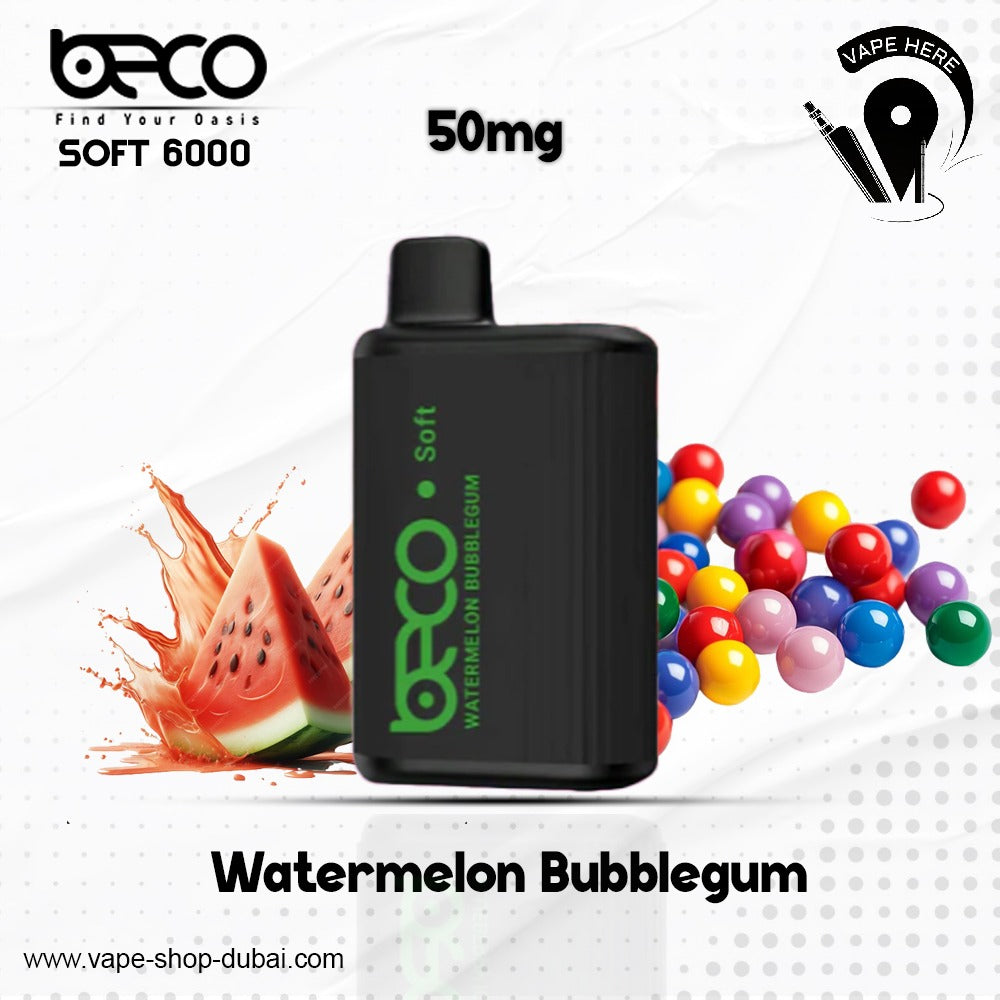 BECO SOFT 6000 Puffs Disposable Vape (Non-Rechargeable)- 20 & 50mg Dubai, UAE