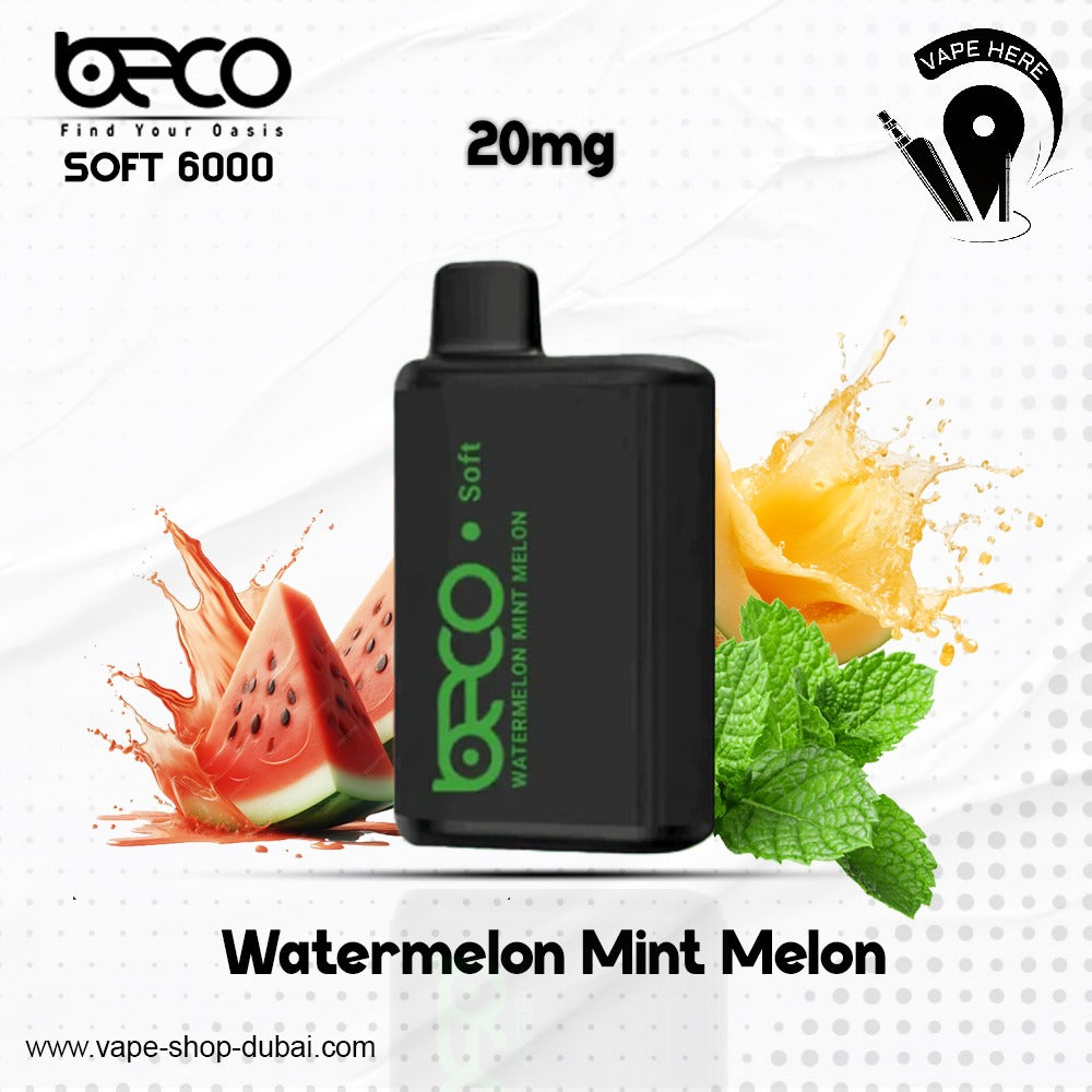 BECO SOFT 6000 Puffs Disposable Vape (Non-Rechargeable)- 20 & 50mg Ajman, UAE