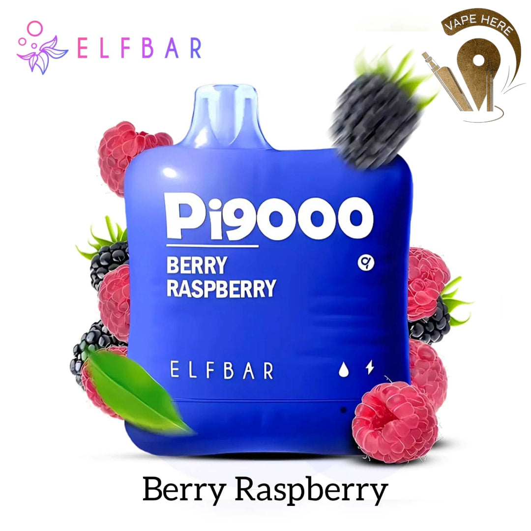 ELF BAR PI9000 9000 PUFFS 50MG DISPOSABLE VAPE Berry Raspberry UAE Al Ain