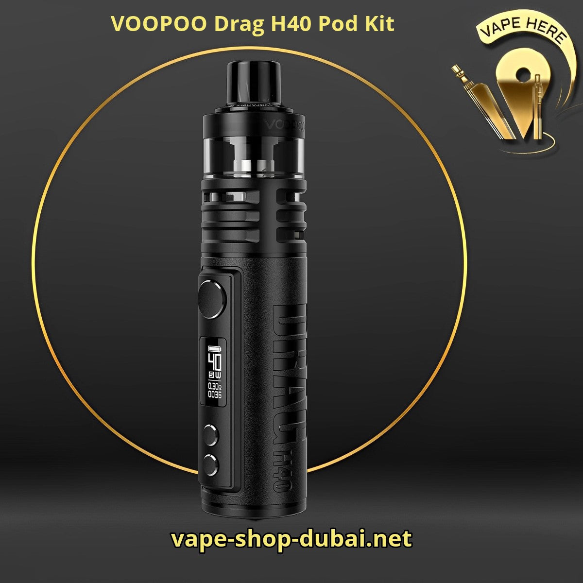 VOOPOO Drag H40 Pod Kit 1500mAh - Vape Here Store